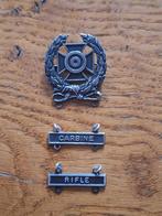 WWII US Army Sterling Marksmanship Badge with clasps, Verzamelen, Militaria | Tweede Wereldoorlog, Verzenden, Embleem of Badge
