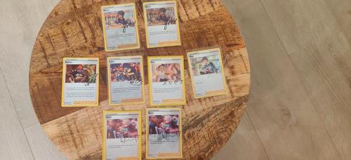 Pokemon Trainer Kaarten met Handtekening - Conditie NM, Hobby en Vrije tijd, Verzamelkaartspellen | Pokémon, Nieuw, Meerdere kaarten
