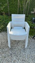 Allibert Ibiza 4 witte tuinstoelen, Tuin en Terras, Ophalen, Gebruikt