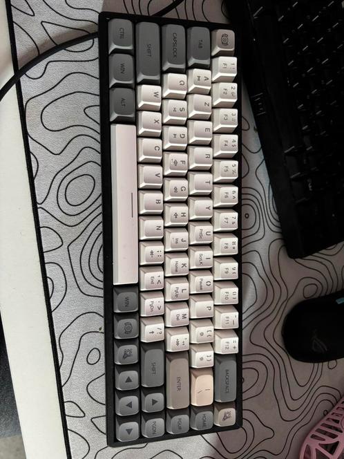 Clavier Keychron + Souris Asus, Computers en Software, Toetsenborden, Zo goed als nieuw, Azerty, Draadloos, Gaming toetsenbord