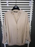 hemd vestje met franjes kwastjes cowboy stijl ZARA maat S, Beige, Ophalen of Verzenden, Zo goed als nieuw, Jasje