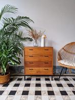 Vintage midcentury ladekast | commode | kast, Huis en Inrichting, Kasten | Ladekasten, Ophalen, Gebruikt, Teakhout, Minder dan 100 cm