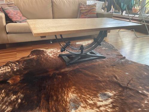 Table basse style industriel, Huis en Inrichting, Tafels | Salontafels, Zo goed als nieuw, Metaal, Ophalen