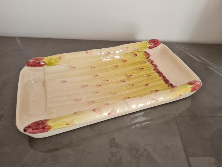 Unieke keramische aspergeschotel - Secla Portugal, Verzamelen, Retro, Ophalen of Verzenden