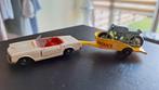 Matchbox Mercedes en Honda Trailer, Ophalen of Verzenden, Zo goed als nieuw, Lesney