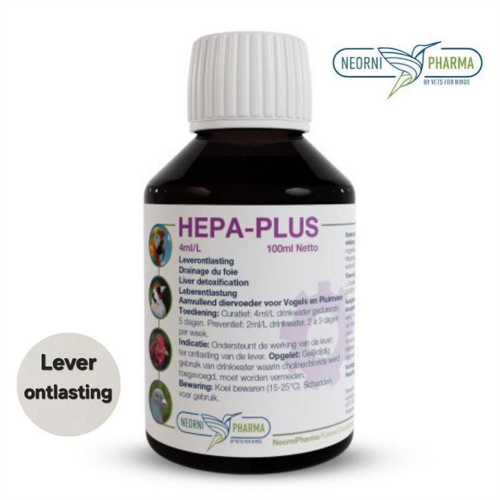 Hepa-plus 100ml - Ondersteunt de lever - Neornipharma, Dieren en Toebehoren, Vogels | Toebehoren, Nieuw, Ophalen