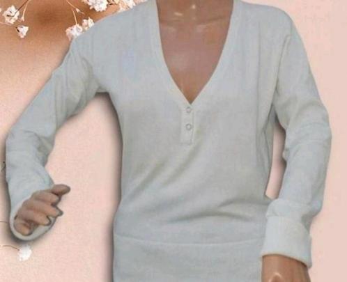 ✨️ESPRIT Witte V-Hals Trui  - Maat L - prima staat✨️✨️, Kleding | Dames, Truien en Vesten, Zo goed als nieuw, Maat 42/44 (L), Wit