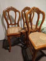 3 antieke houten stoelen, Antiek en Kunst, Ophalen of Verzenden