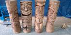 statue Tiki en bois de cocotier 100 cm, Jardin & Terrasse, Statues de jardin, Bois, Enlèvement ou Envoi, Neuf