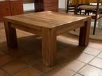 Brutalistische eiken salontafel, Huis en Inrichting, Ophalen, Gebruikt, Brutalistisch, 50 tot 100 cm