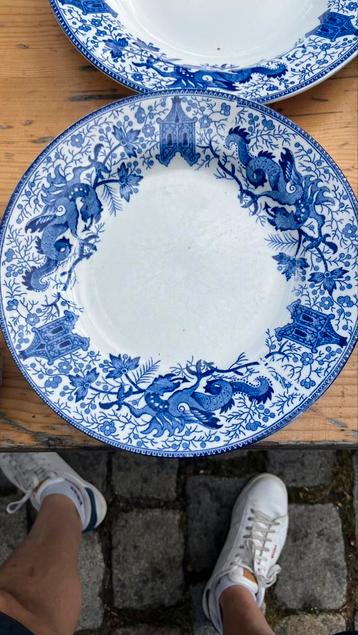 Assiettes anciennes Boch, Enlèvement ou Envoi