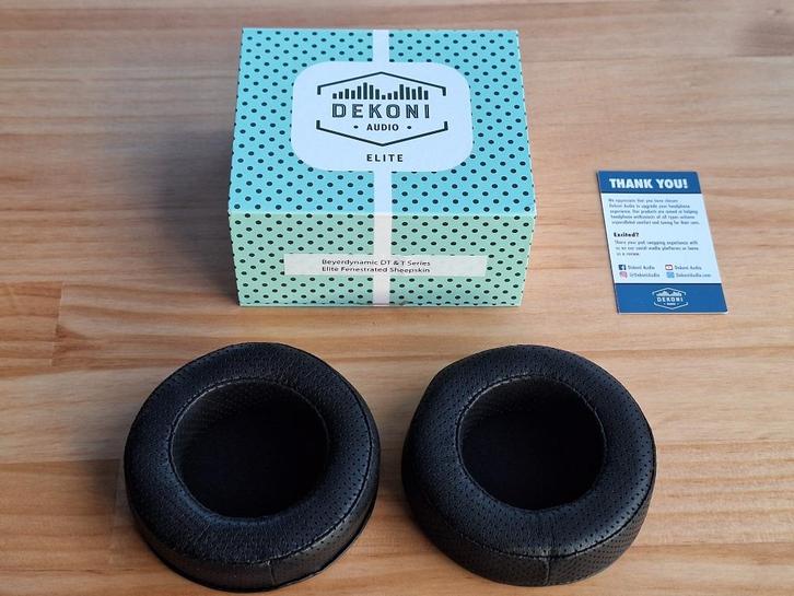 Dekoni Fenestrated Elite Sheepskin Earpads Beyerdynamic, Audio, Tv en Foto, Hoofdtelefoons, Zo goed als nieuw, Over oor (circumaural)