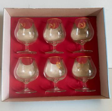 Coffret de 6 Verres à liqueur vintage en cristal de Luminarc, Enlèvement