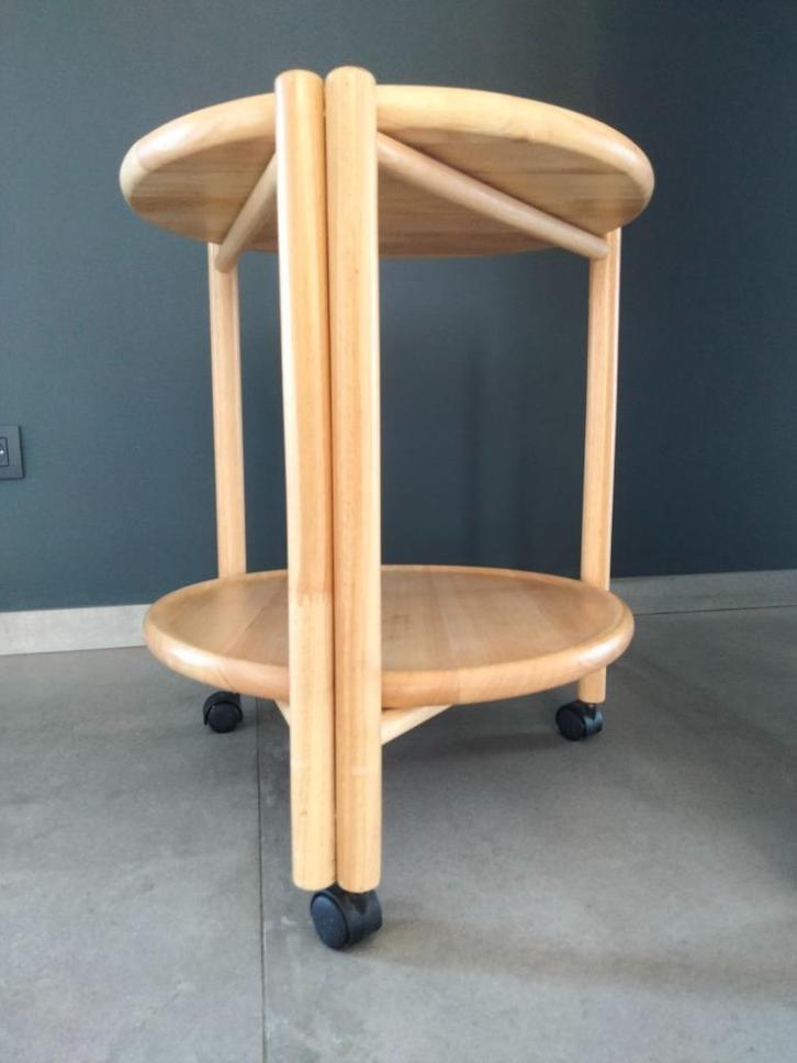 Vintage design side table bijzettafel Scandinave, Huis en Inrichting, Tafels | Sidetables, Gebruikt, Overige houtsoorten, Ophalen