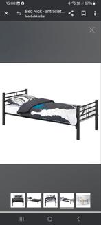 Te Koop 1 persoon bed is 90 op 2 m met latttoflex, Overige typen, 90 cm, Ophalen of Verzenden, Eenpersoons