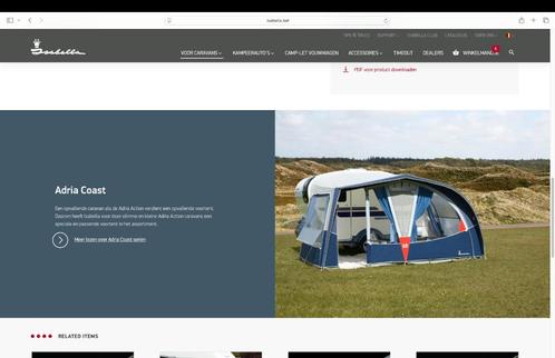 Isabella Voortent voor Adria Action 391, Caravans en Kamperen, Voortenten en Luifels, Ophalen