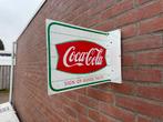 Oud Coca Cola reclamebord uithanger, Ophalen of Verzenden, Gebruikt, Reclamebord