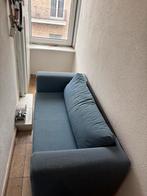 Blauwe zetel/slaapbank, Huis en Inrichting, Ophalen, Zo goed als nieuw