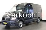 Volkswagen Crafter 2.0 TDI 140PK Automaat L4H3 EURO 6 - Airc, Auto's, Bestelwagens en Lichte vracht, Automaat, Zwart, Bedrijf