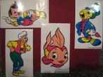 Stickers Pinokkio x 4 Walt Disney Geppetto, Envoi, Utilisé, Bande dessinée ou Dessin animé