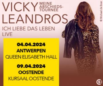 2 Tickets Vicky Leandros 04/04 Antwerpen