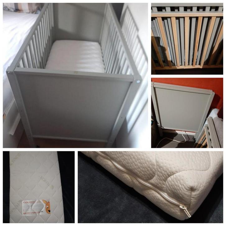 Babybed, ledikant met matras, Kinderen en Baby's, Kinderkamer | Bedden, Gebruikt, Matras, Ophalen