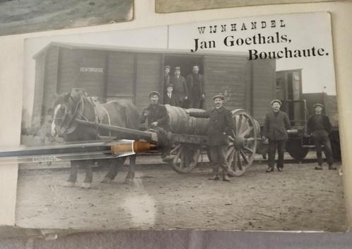 Boekhoute - Wijnhandelaar Goethals - oude foto - Meetjesland, Verzamelen, Overige Verzamelen, Gebruikt, Ophalen