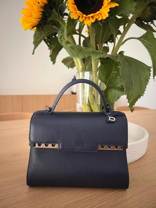 Delvaux Indigo Calf Souple Tempête Mini, Handtassen en Accessoires, Tassen | Damestassen, Zo goed als nieuw, Ophalen of Verzenden