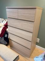 COMMODE IKEA MALM - 6 TIROIRS - PLAQUÉ CHÊNE BLANCHI - NEUVE, Maison & Meubles, Armoires | Commodes, Neuf, 5 tiroirs ou plus, Enlèvement