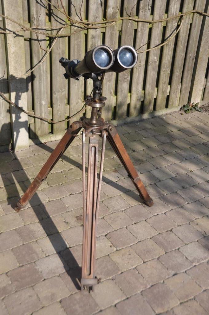 Carl Zeiss "Asembi" verrekijker uit WO-1, statief Carl Zeiss, Verzamelen, Militaria | Tweede Wereldoorlog, Landmacht, Ophalen