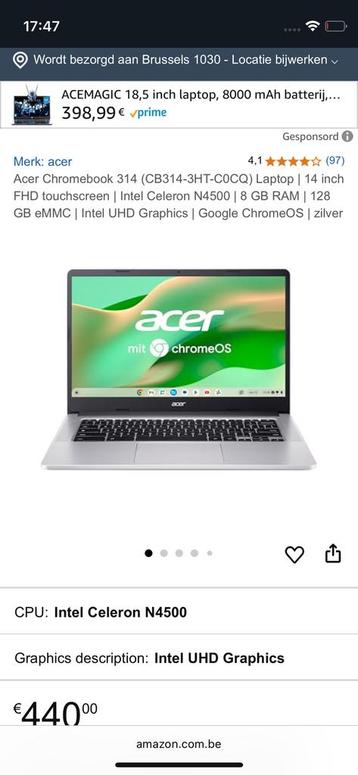 Leptop accer chromebook 314 beschikbaar voor biedingen