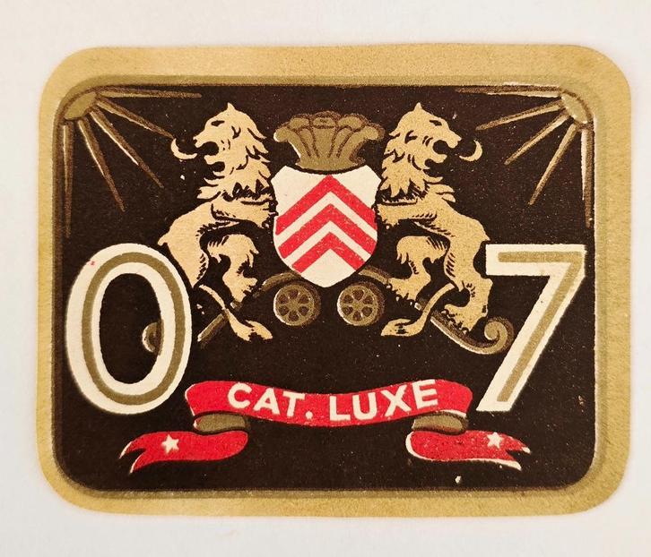 07 Cat. Luxe A.Cuykens Lier Etiquette biere Label 31, Verzamelen, Biermerken, Zo goed als nieuw, Overige typen, Overige merken