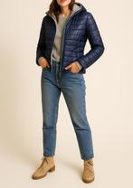 LIU JO Les Plumes donsjack met capuchon maat 36, Kleding | Dames, Blauw, Liu Jo, Ophalen of Verzenden, Zo goed als nieuw