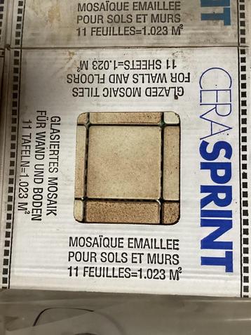 Mosaïque émaillée tegeltjes 10x10 - 13m2 beschikbaar voor biedingen