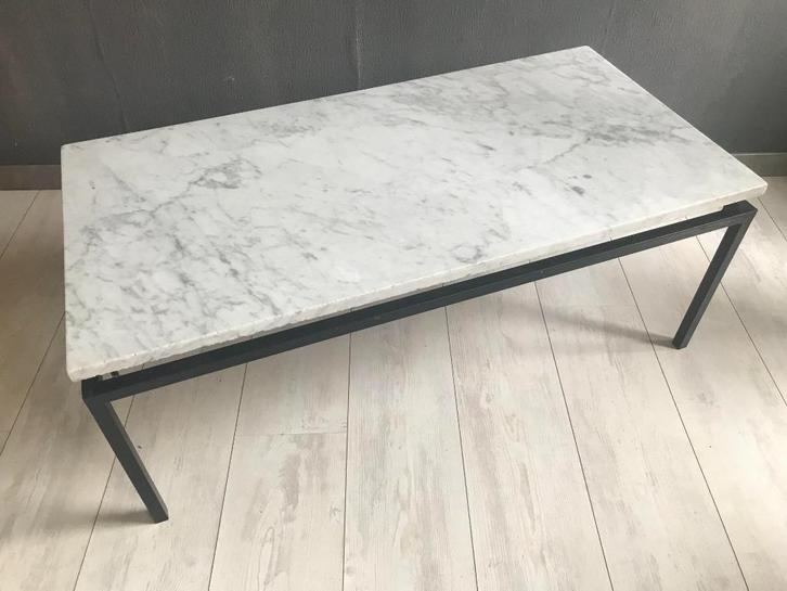 Vintage Marmeren Salontafel Jr.60, Huis en Inrichting, Tafels | Salontafels, Zo goed als nieuw, Minder dan 50 cm, 50 tot 100 cm