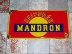 witlof mandron ultraglanzende emaille plaat, Ophalen of Verzenden, Gebruikt, Reclamebord