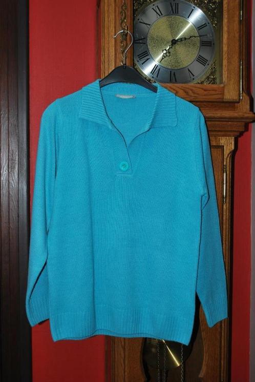 Pull Polo"Blancheporte"bleu turquoise Manches longues T38/40, Vêtements | Femmes, Pulls & Gilets, Comme neuf, Taille 38/40 (M)
