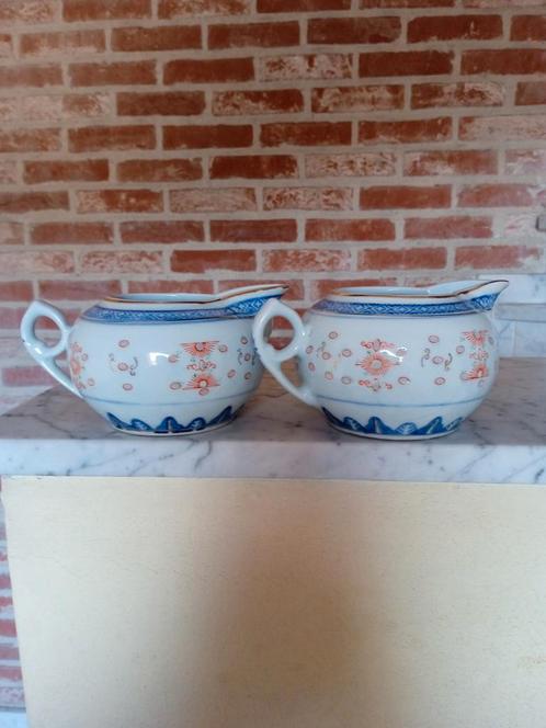 2 Oude Chinese Porseleinen Melkkannetjes, Antiek en Kunst, Antiek | Porselein, Ophalen