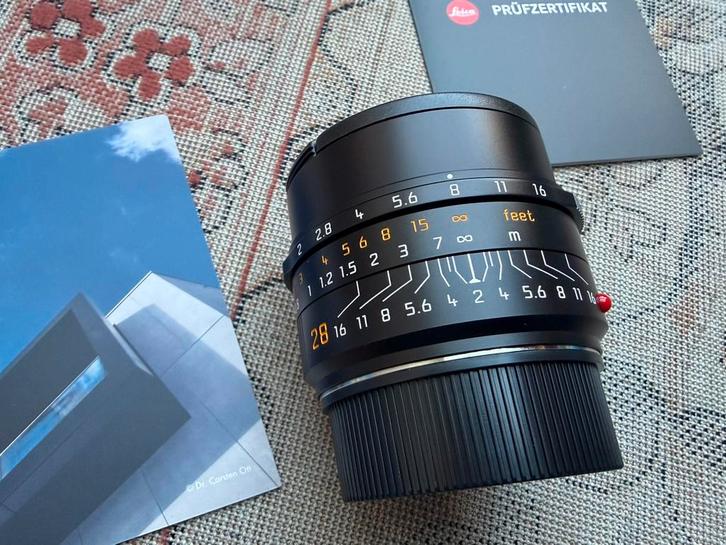 Nieuw Leica Summicron M 28mm 2.0 ASPH 11618 Close Focus Lens, Audio, Tv en Foto, Foto | Filters, Nieuw, Ophalen of Verzenden