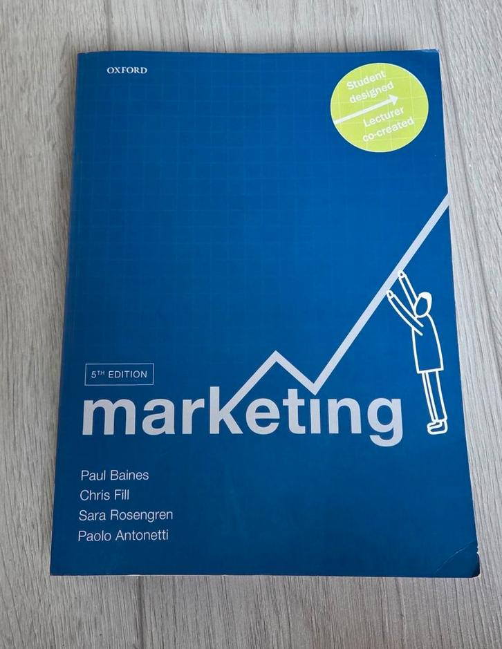 Marketing 5th edition, Boeken, Studieboeken en Cursussen, Zo goed als nieuw, Ophalen of Verzenden