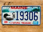 Amerikaanse nummerplaat Maine USA, Verzamelen, Ophalen of Verzenden, Gebruikt, Auto's