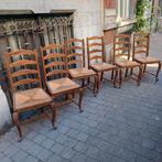 6 houten stoelen, Ophalen