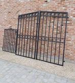 Metalen Hekkenpoort + Bijpoort, Tuin en Terras, Tuinhekken en Hekwerk, Ophalen, Met poort, Zo goed als nieuw, Sierhekwerk