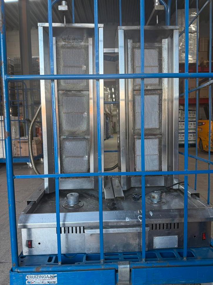 Professionele 2-pits Döner Grill / Kebab Machine - RVS, Zakelijke goederen, Kantoor en Winkelinrichting | Magazijn, Stelling en Opslag