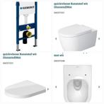 Hang wc, mat wit met geberit system, nieuw in doos, Bricolage & Construction, Sanitaire, Enlèvement, Neuf