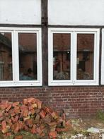 PVC ramen verschillende afmetingen & 1 deur quasi nieuw, Doe-het-zelf en Bouw, Glas en Ramen, Ophalen