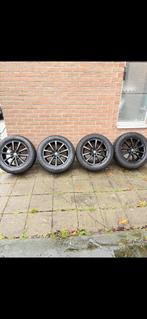 4 aluminium velgen met zwarte bouten winterbanden, Auto-onderdelen, Banden en Velgen, Ophalen, Winterbanden, Velg(en)