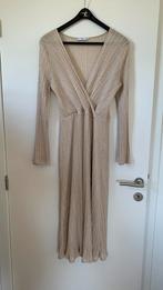 Jurk Mango, maat L, beige/goudkleurig, in perfecte staat, Mango, Beige, Maat 42/44 (L), Ophalen of Verzenden