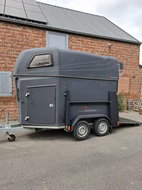 Paardentrailer Anssems Exelente, Dieren en Toebehoren, Paarden en Pony's | Trailers en Aanhangwagens, Zo goed als nieuw, 2-paards trailer