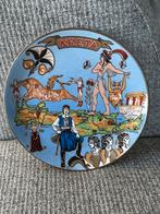Vintage handgemaakt bord – 24k verguld, Griekenland, Antiek en Kunst, Ophalen of Verzenden